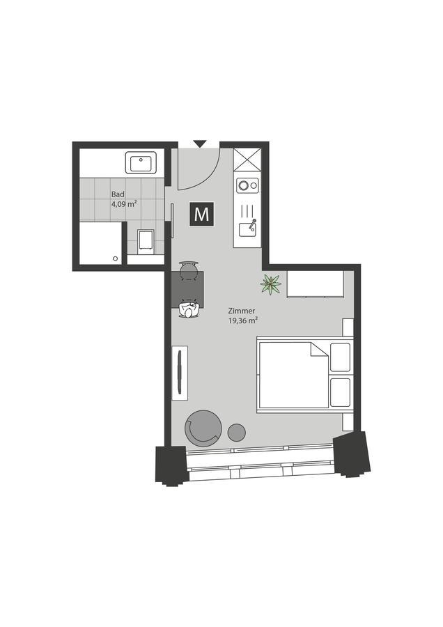BRE Ueberfluss Serviced-Apartments المظهر الخارجي الصورة